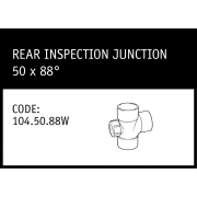 Marley Solvent Joint Rear Inspection Junction 50 x 88° - 104.50.88W